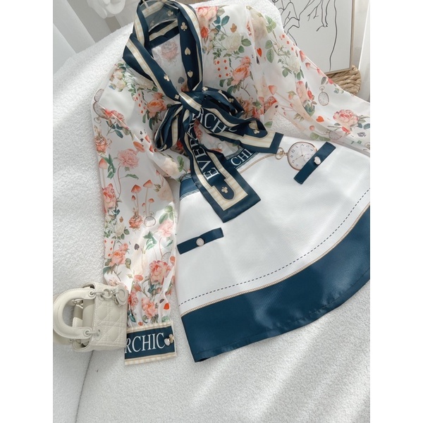 SET TAY VON KÈM CHÂN VÁY CHỮ A