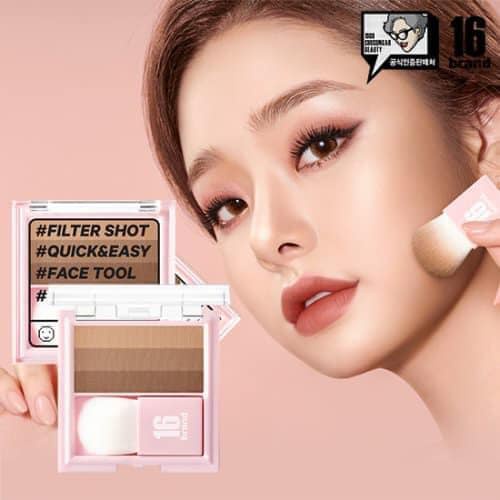 PHẤN TẠO KHỐI VÀ HIGHLIGHT ĐA NĂNG 16BRAND FILTER SHOT CONTOUR PEACH 7G CHÍNH HÃNG - 9907