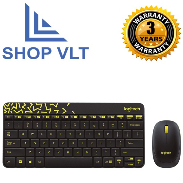 Bộ bàn phím Chuột không dây Logitech MK240 - Hàng Chính Hãng