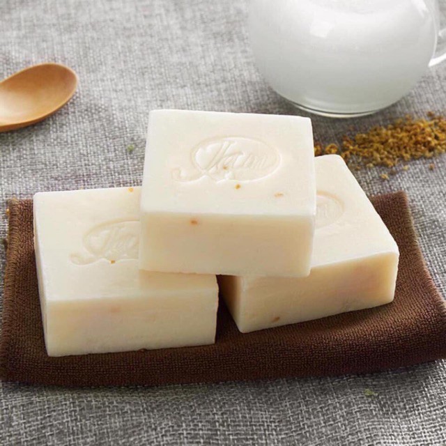 Xà Phòng Cám Gạo Vuông Thái Lan Jam Rice Milk Soap Dùng Rửa Mặt Hay Tắm _Xà Bông Dùng Cho Da Mụn, Da Dầu, Nhạy Cảm