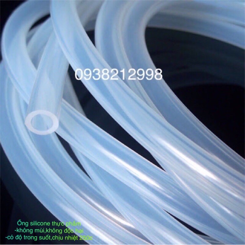 Ống silicone thực phẩm 6x8(3mét )