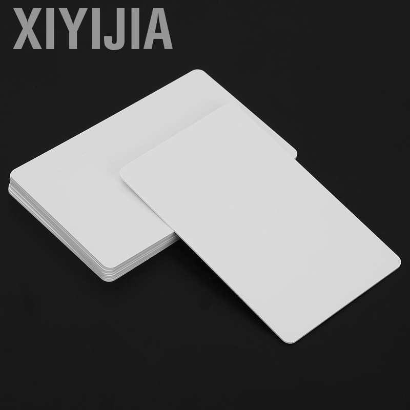 Xiyijia 10Pcs NFC Contactless Smart White Card Tag S50 IC 13.56MHz RFID Readable Access