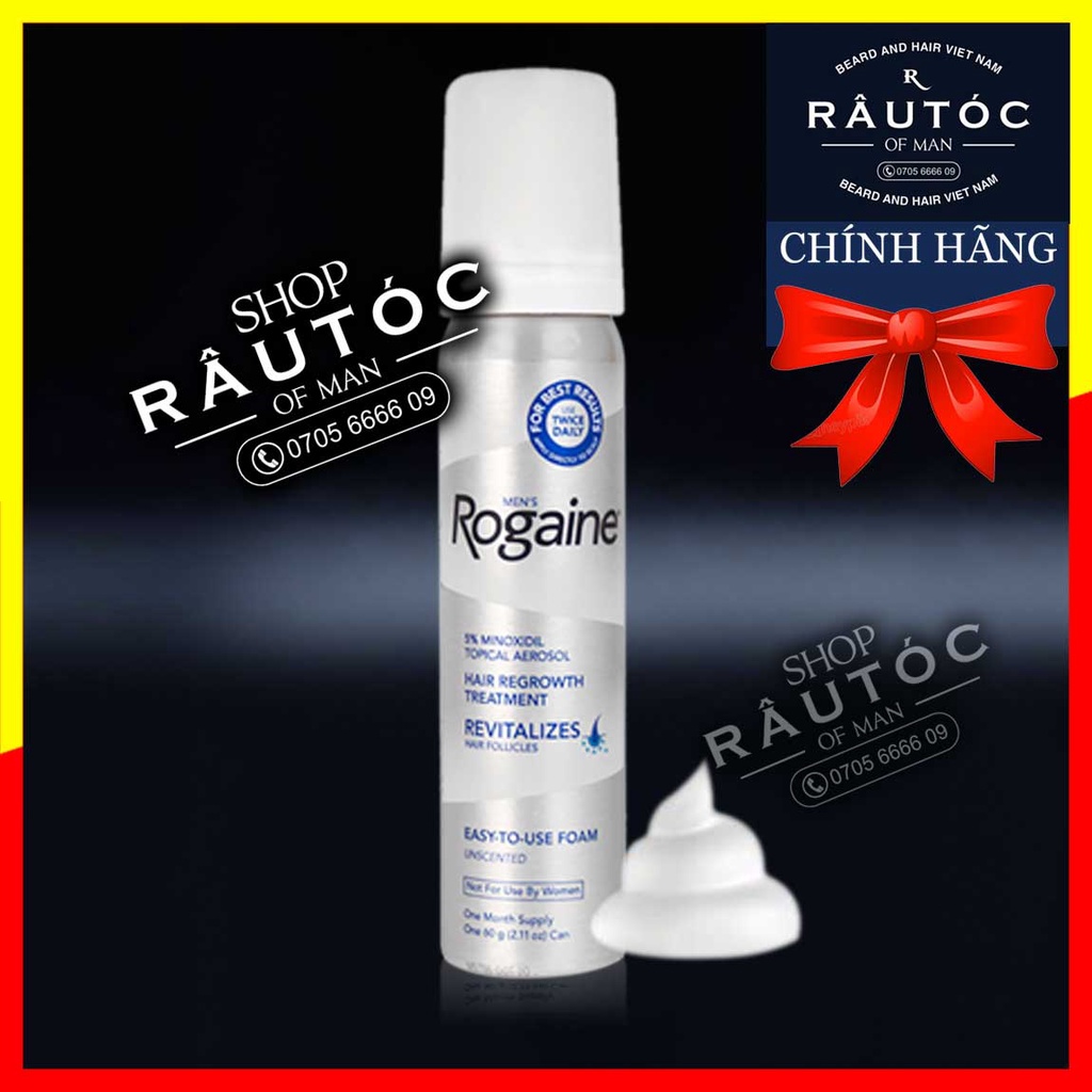 Mọc râu tóc Minoxidil 5% Foam Rogaine