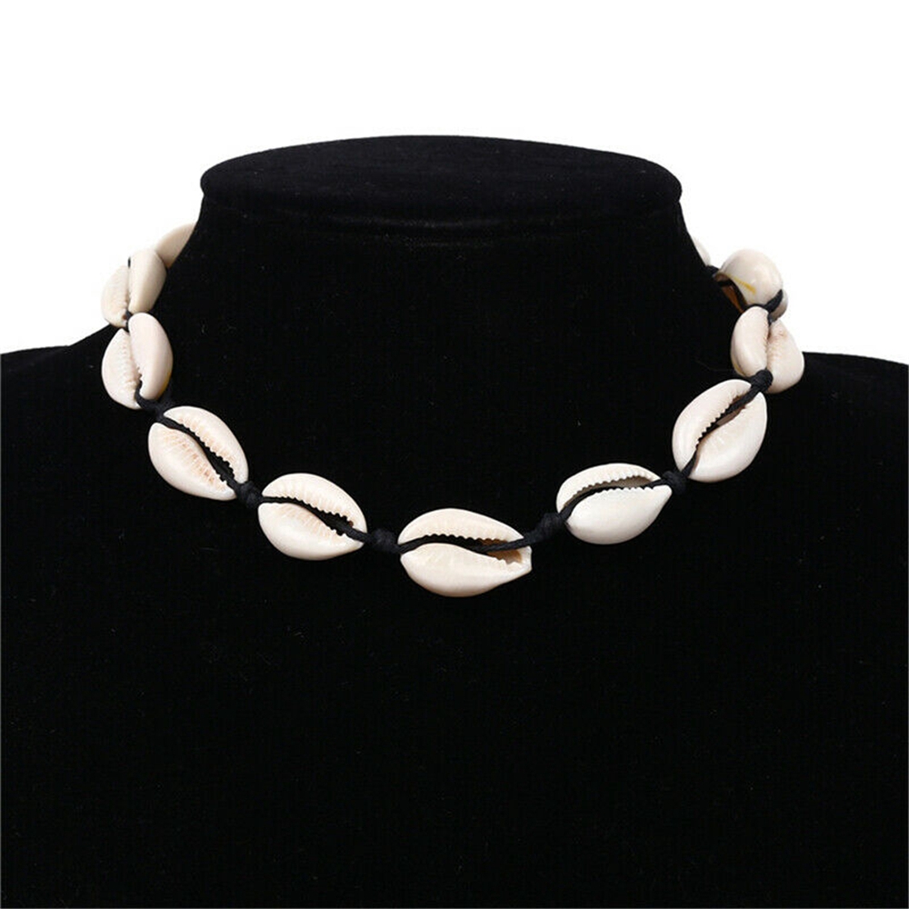 Dây chuyền choker đính vỏ sò phong cách Bohemian sáng tạo