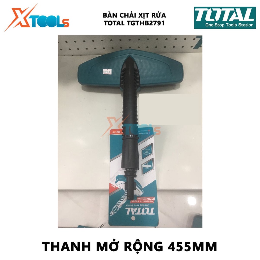 Bàn chải xịt rửa TOTAL TGTHB2791 dụng cụ vệ sinh Chiều dài 590mm, Góc 45º, Trọng lượng 1kg, Thích hợp cho súng xịt Total