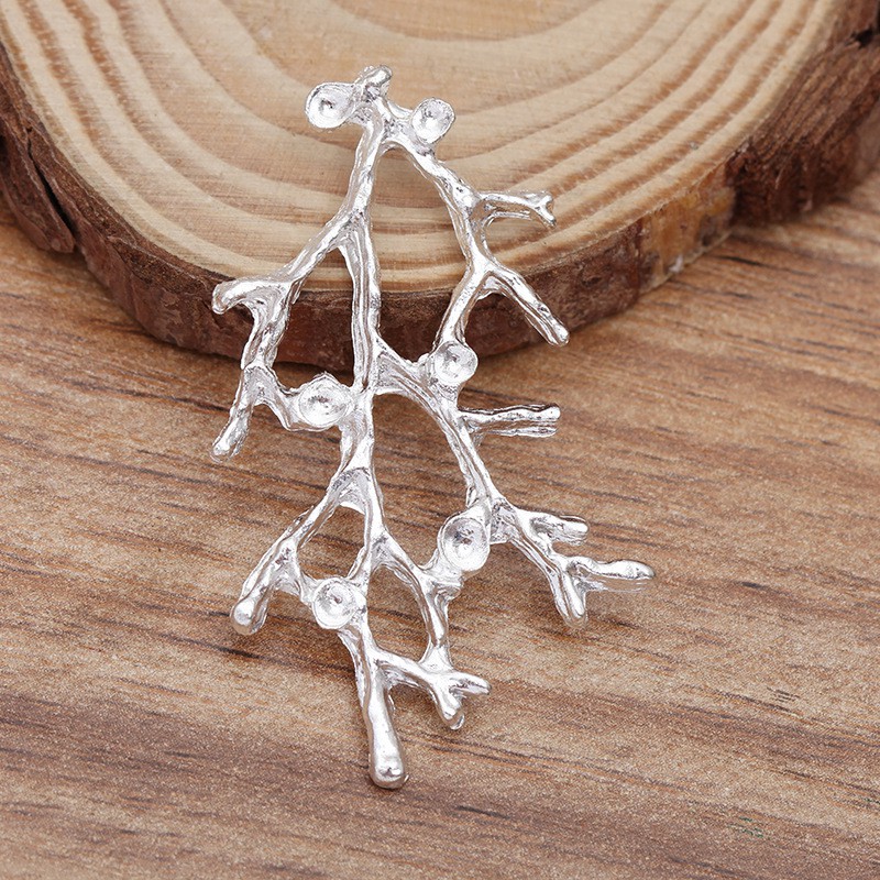 1 phiến đúc cành cây 47*28mm nguyên liệu làm trâm làm trang sức cổ trang cosplay cổ phục có màu KC