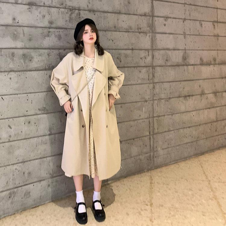 Áo Khoác Gió Dáng Rộng Thiết Kế Mới Thời Trang Theo Phong Cách Hàn Quốc