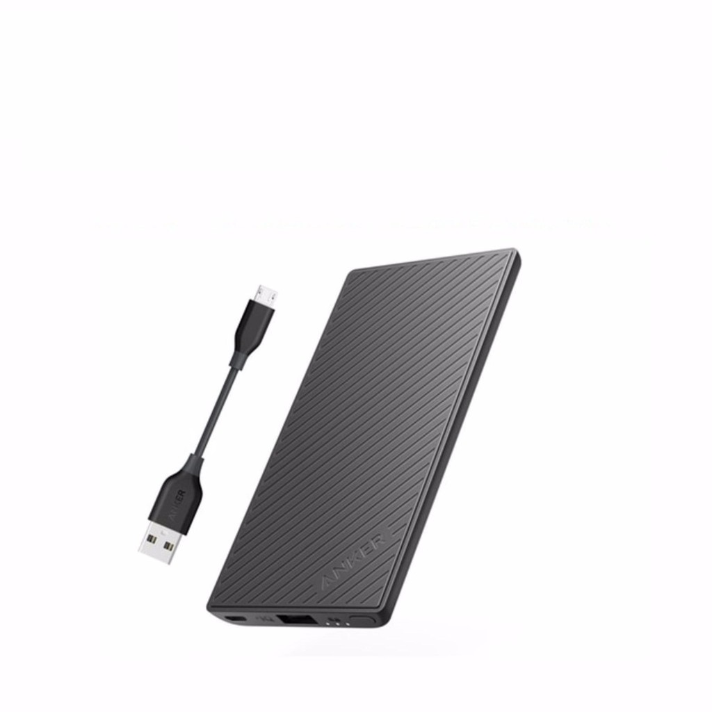 Pin Sạc Dự Phòng ANKER PowerCore Slim 5000mAh Kèm Cáp Micro USB 10cm - B1250 - LAGA