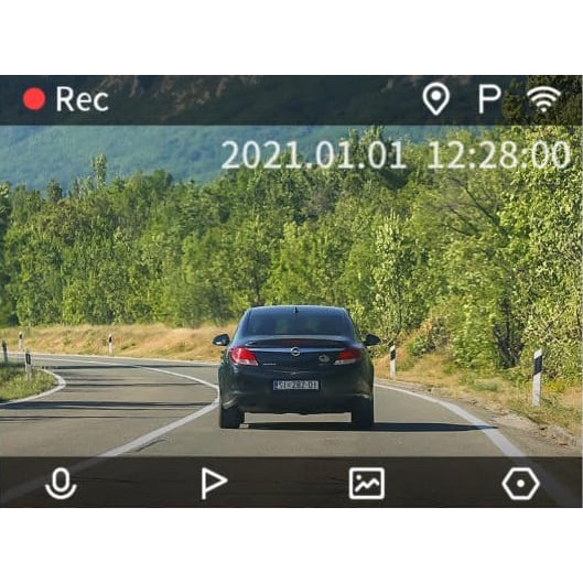 Camera hành trình xiaomi 70mai A400 – Ghi hình trước 2K, sau 1080P. Tích hợp sẵn WIFI bản 2021