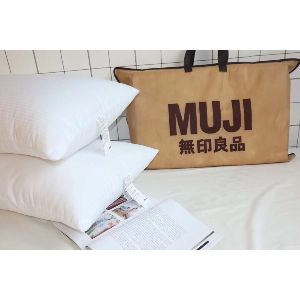 Ruột gối Muji nhập khẩu kích thước 40x60cm , siêu êm tốt cho xương cổ