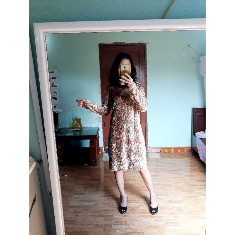 Đầm nhung size M,L
