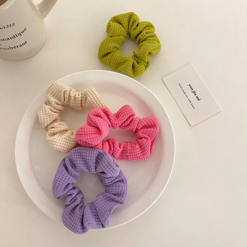 Dây buộc tóc màu sắc ngọt ngào phong cách Hàn Quốc thời trang cho nữ