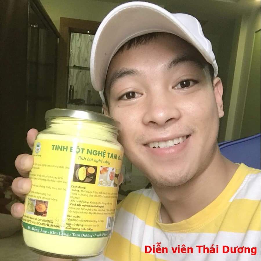 Tinh bột nghệ vàng nguyên chất TAM ĐẢO 500g, tinh bột nghệ vàng đỏ nghệ viên làm đẹp chữa đau dạ dày liền sẹo vết thâm