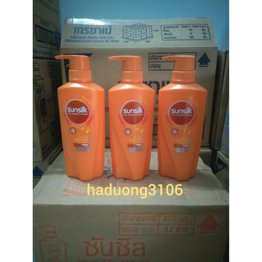Sunsilk cam 450ml Thái lan