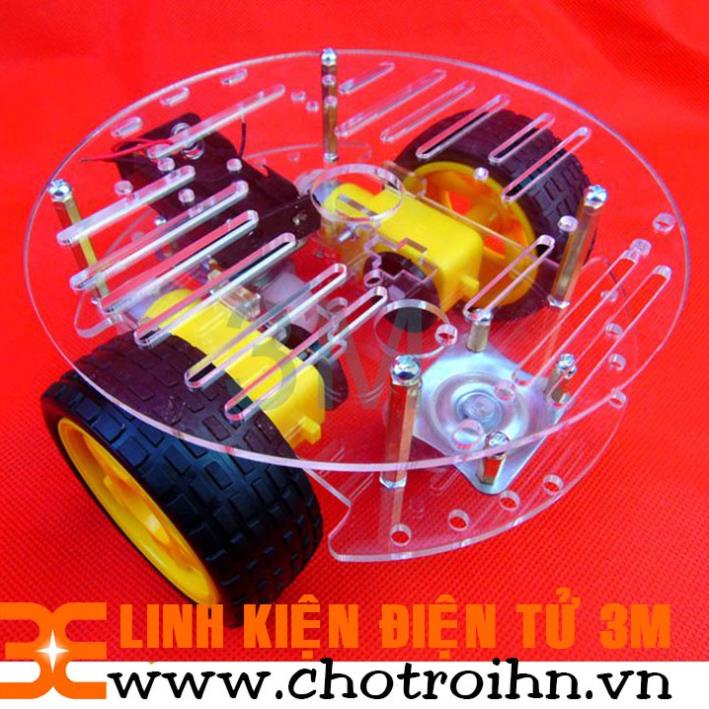 Hot Khung Xe Robot Đa Hướng 4 Bánh V2 (Khung Tròn)