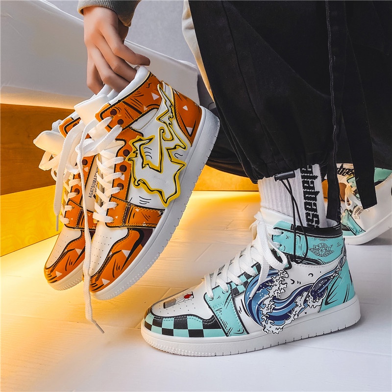 Giày Bóng Rổ Kimetsu No Yaiba Air Force One Cỡ Lớn Cho Nam V1920