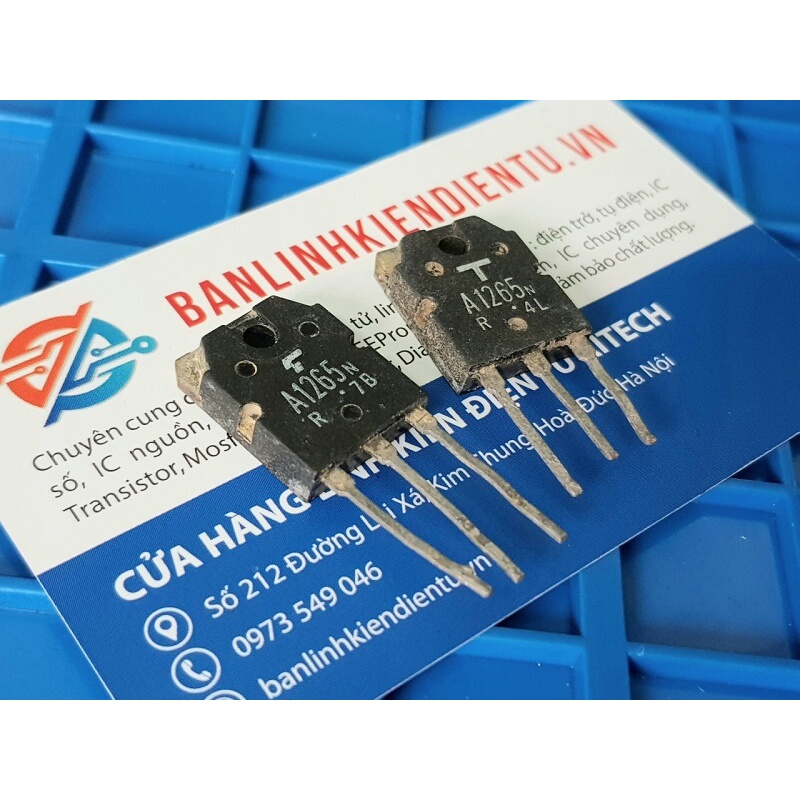 [Combo 5 chiếc] A1265, 2SA1265 Transistor PNP 140V/10A TO-3P(I)(Tháo Máy)