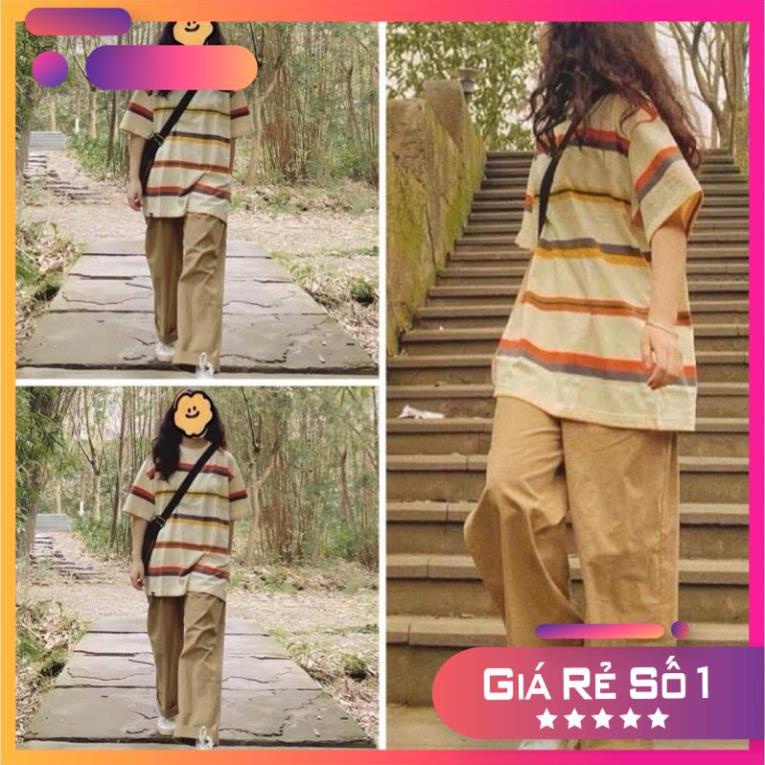 🌸 Bộ Đồ Phông Form Rộng Tay Lỡ Culottes Suông Ống Rộng Ulzzang 🌸