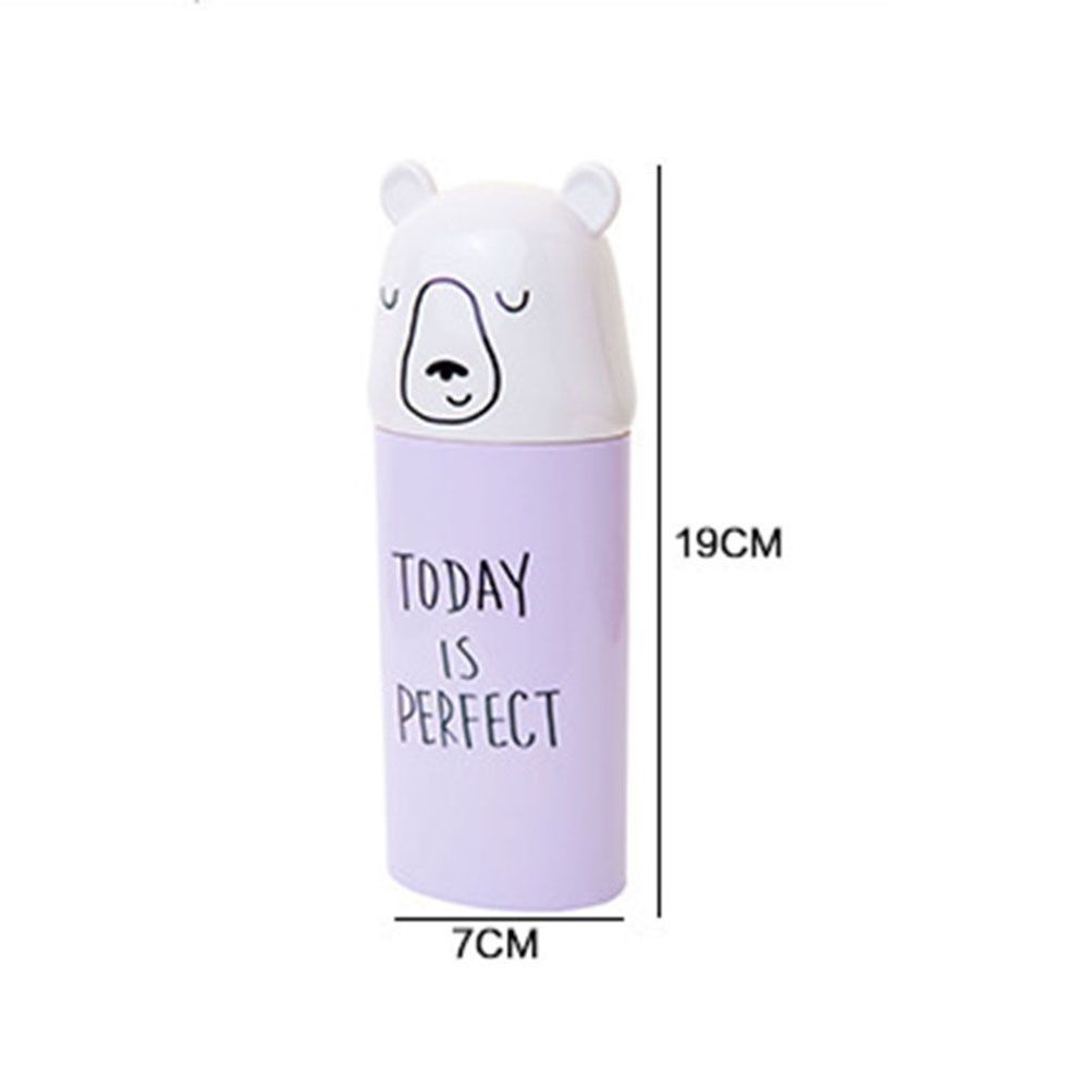 Hộp Đựng Bàn Chải Đánh Răng Bằng Nhựa Họa Tiết Hoạt Hình Nhiều Màu Tùy Chọn Tiện Dụng