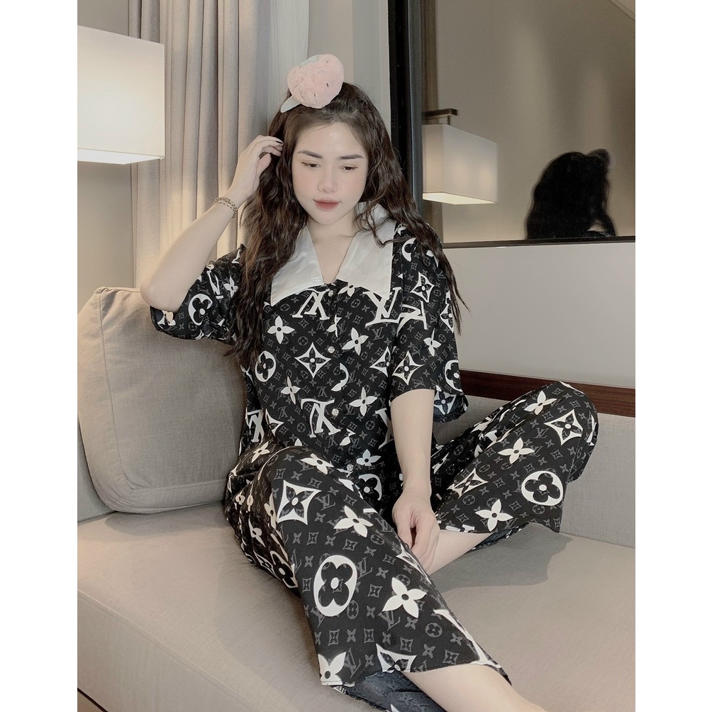 Pijama - Bộ Lụa Ngủ Tay Ngắn, Chất Liệu Mango Mát Lịm [HÀNG CHUẨN ĐẸP] | BigBuy360 - bigbuy360.vn