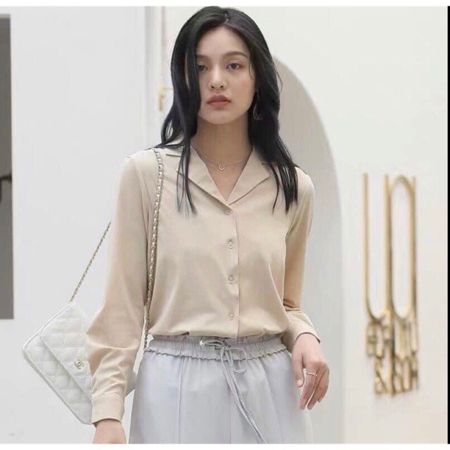 Áo sơ mi cổ vest dài tay