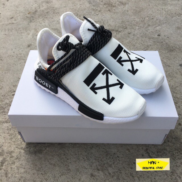 Giày sneaker NMD HUMAN RACE off white (Fullbox)