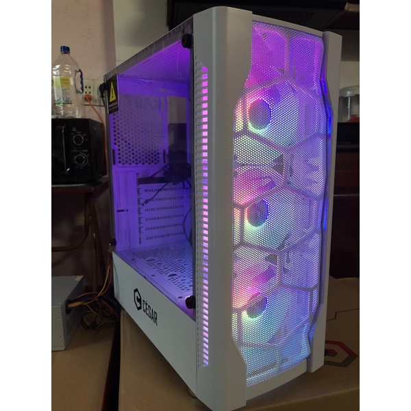 Vỏ Case máy tính CESAR COOLER White  , Black  ATX mặt kính cường lực - CÉSAR COOLER