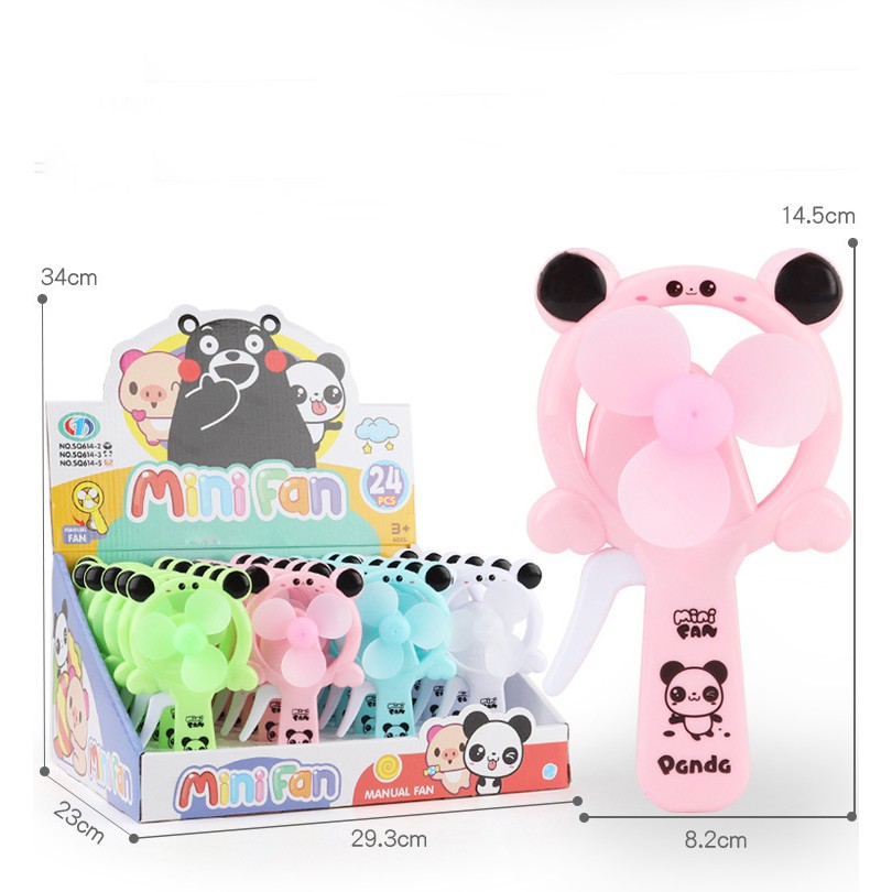 Quạt cầm tay mini làm bằng nhựa hình tròn nhiều hoạ tiết - Dino Case | BigBuy360 - bigbuy360.vn