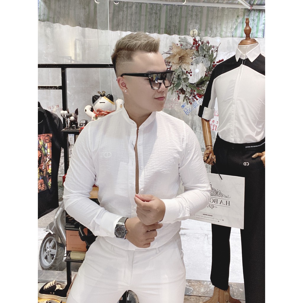 Áo Sơ Mi Dài Tay Cổ Tàu Hot Trend 2020 | BigBuy360 - bigbuy360.vn