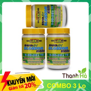 Combo 3 lọ - Phân bón NPK  BUD BLOSSOM 6-30-30+ TE - T18.2