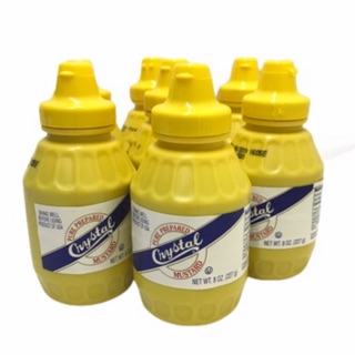 Mù tạt vàng nhập khẩu Mỹ Crytal - Mù tạt ăn thịt nguội, muối, mù tạt mỹ 227g tp Minh Duyên