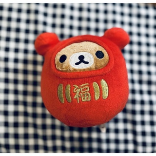 Gấu bông Rila Rilakkuma thần tài Daruma Nhật Bản 8-10cm