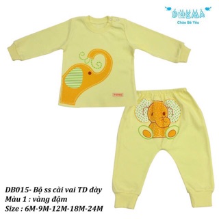 Bộ dokma cài vai dài tay dầy