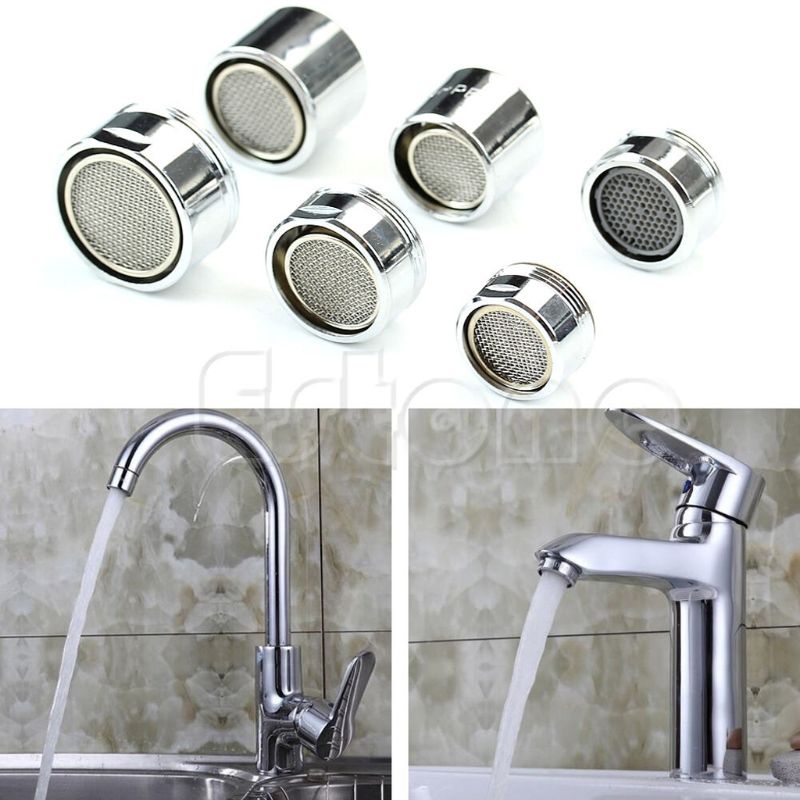 Đầu Nối Vòi Nước Xoay Tiết Kiệm Nước Bằng Chrome 22mm