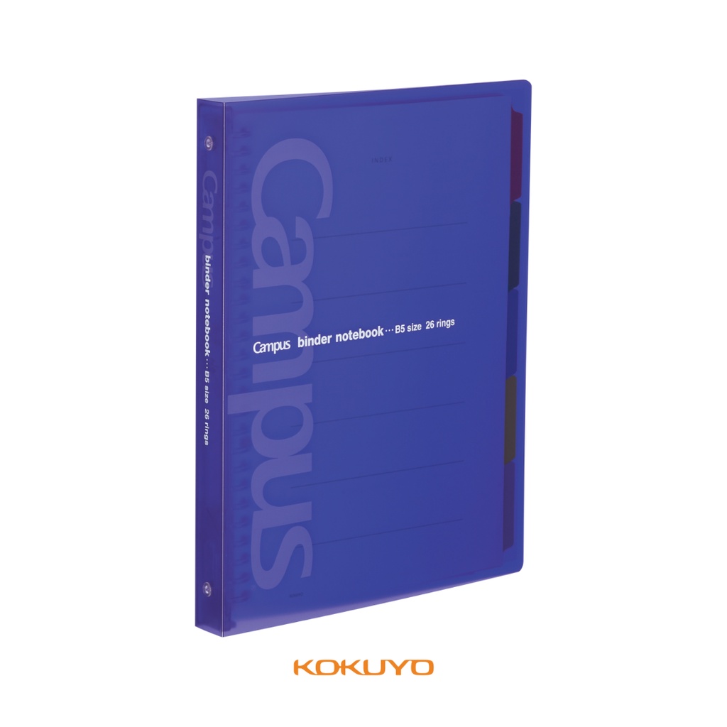 Sổ Bìa Còng Binder Gáy Vuông Khổ B5 Loại 26 Lỗ Campus