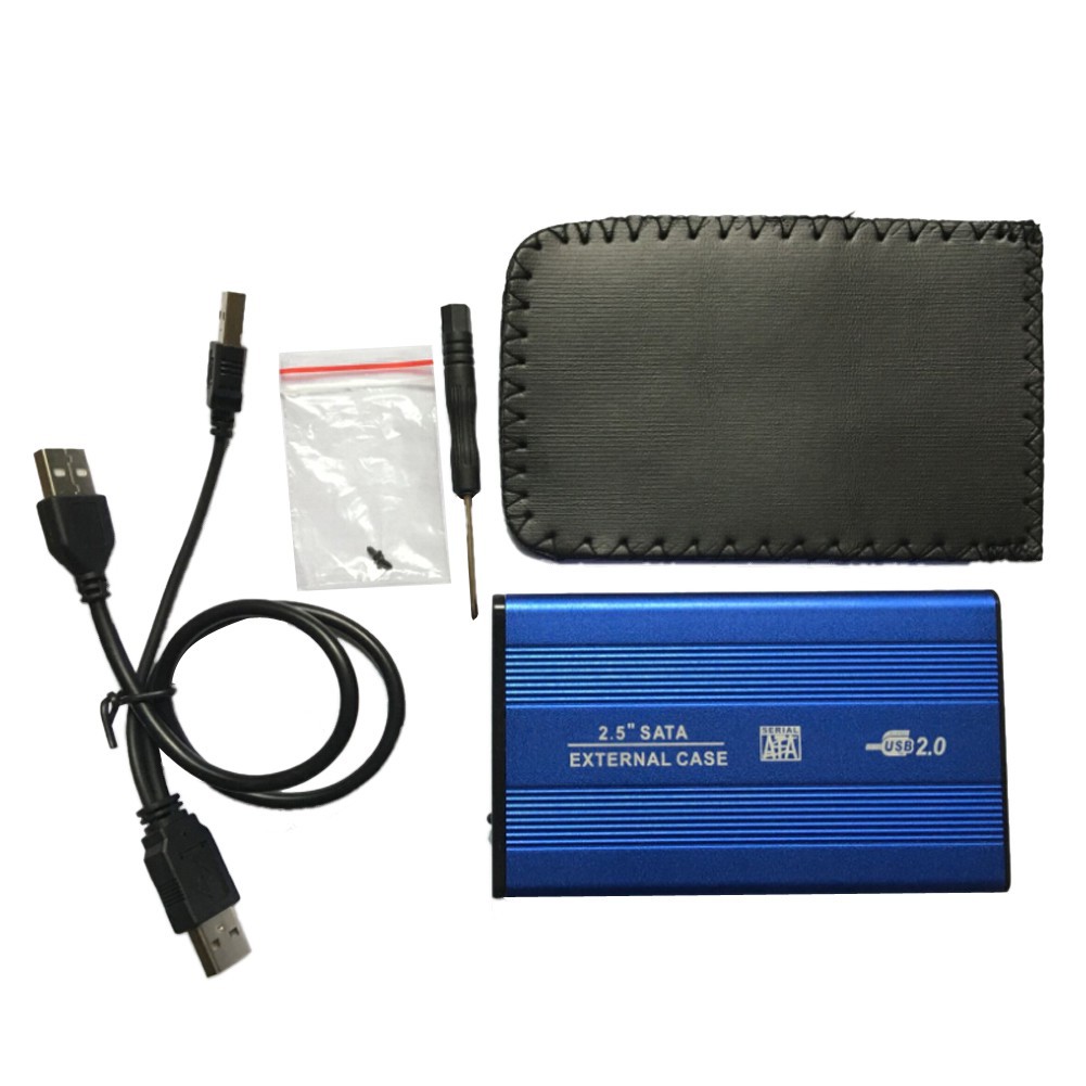 Hộp ổ đĩa cứng di động bên ngoài USB 2.0 2,5 inch bên ngoài bằng nhôm | BigBuy360 - bigbuy360.vn
