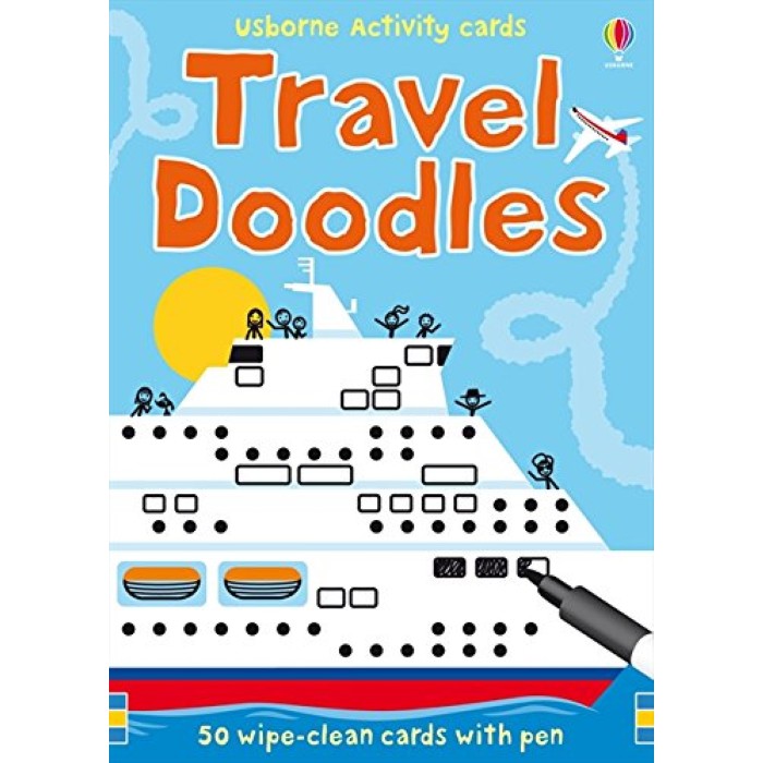 Sách Usborne - Tập vẽ theo chủ đề tiếng Anh: Travel Doodles