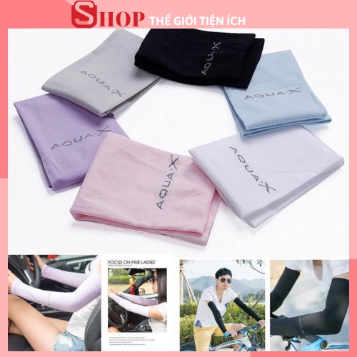 ❌Găng tay chống nắng ❌nhập Hàn AQUA X vải cotton mát thấm hút mồ hôi (không xỏ ngón) dùng cho cả nam và nữ 88242