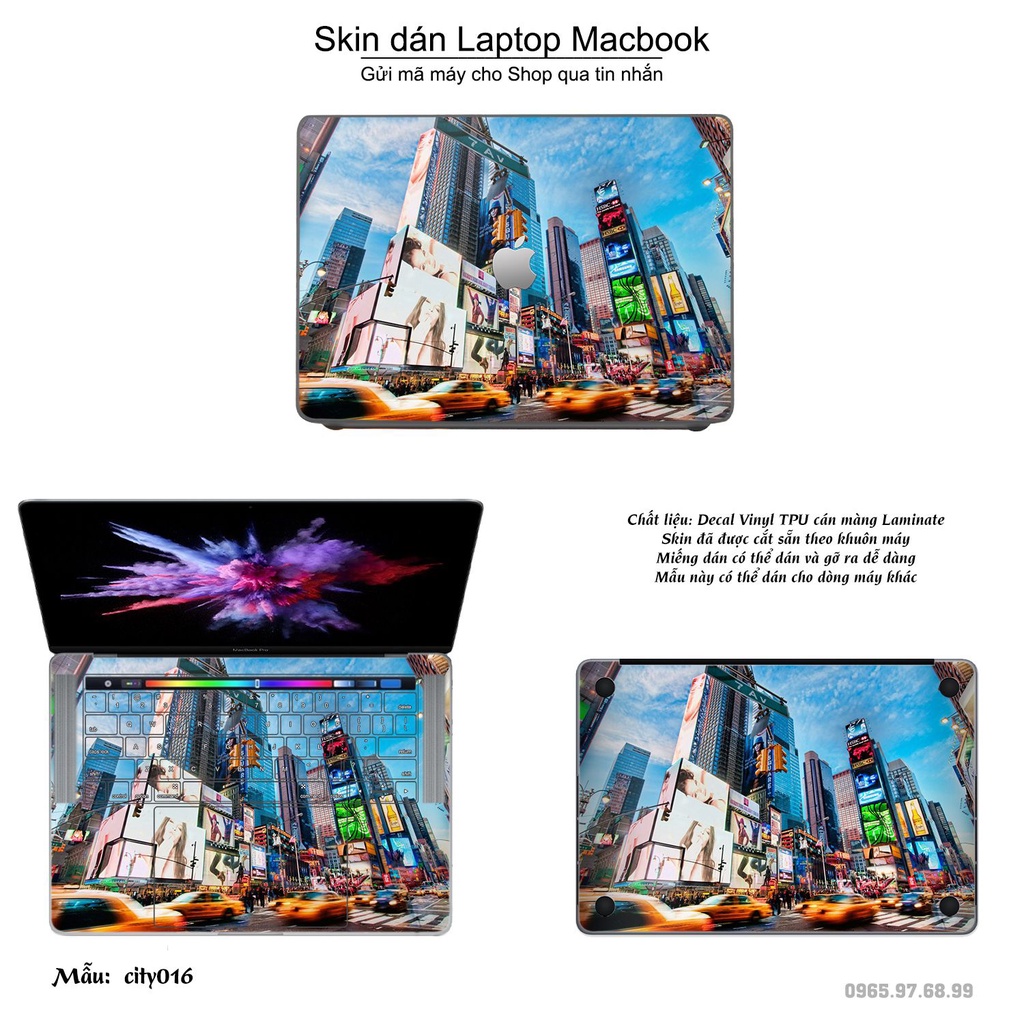 Skin dán Macbook mẫu thành phố (đã cắt sẵn, inbox mã máy cho shop)