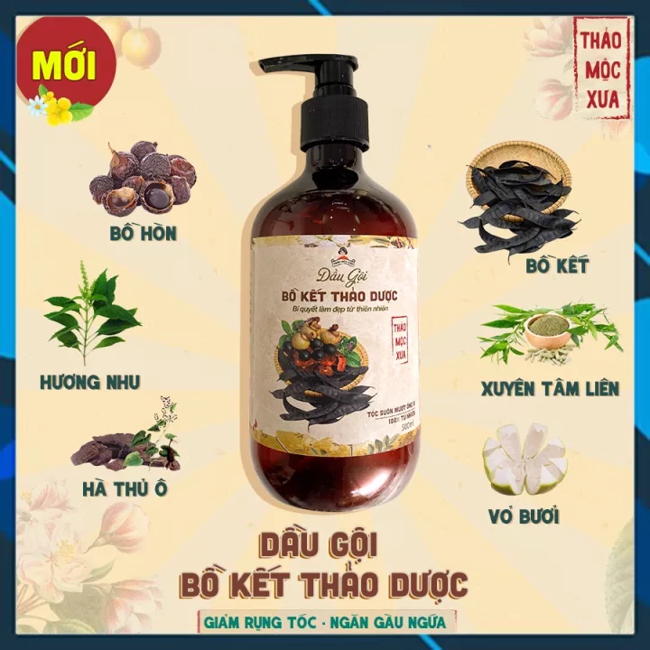 Gội bồ kết thảo dược 800ml