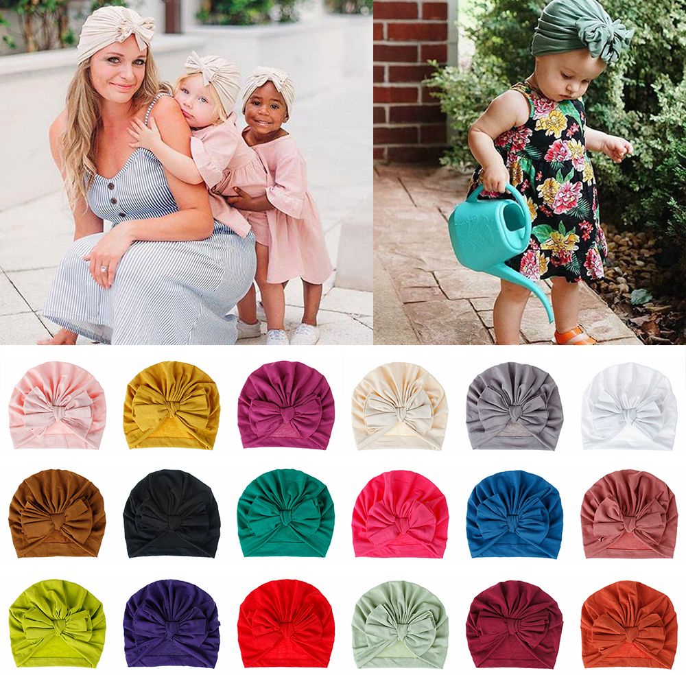 Khăn Turban Thắt Nơ Mềm Mại Cho Bé