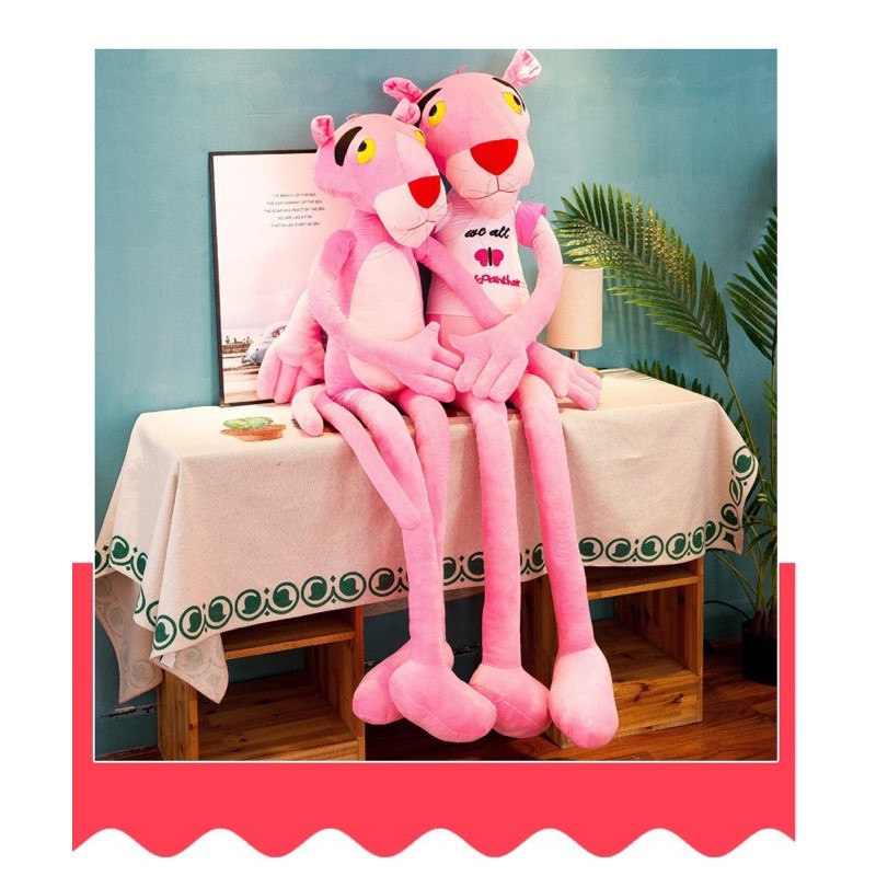 gấu bông báo hồng Pink Panther kèm luôn áo