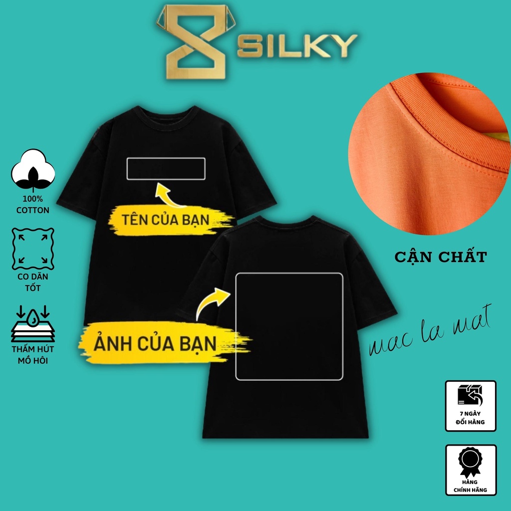 Áo thun unisex cotton 100% in hình theo yêu cầu khách ib gửi ảnh và vị trí muốn in nha