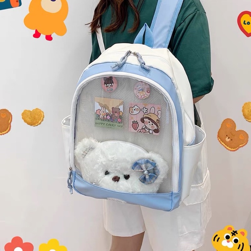 Balo Itabag đựng doll đi học phong cách ulzzang dễ thương
