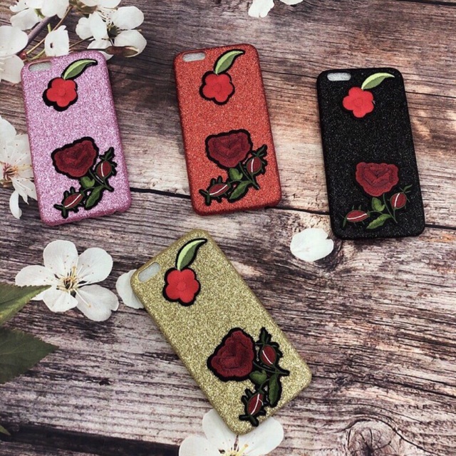[Freeship toàn quốc từ 50k] Ốp điện thoại nhũ hoa hồng