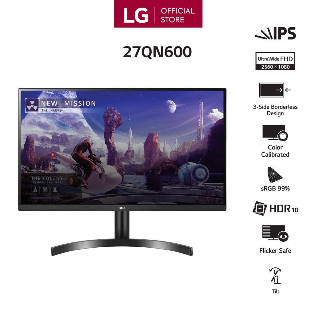 [Mã ELLGHOT giảm 7% đơn 5TR] Màn Hình LG 27QN600 27" IPS QHD (2560x1440) HDR AMD Freesync - Chính Hãng | WebRaoVat - webraovat.net.vn