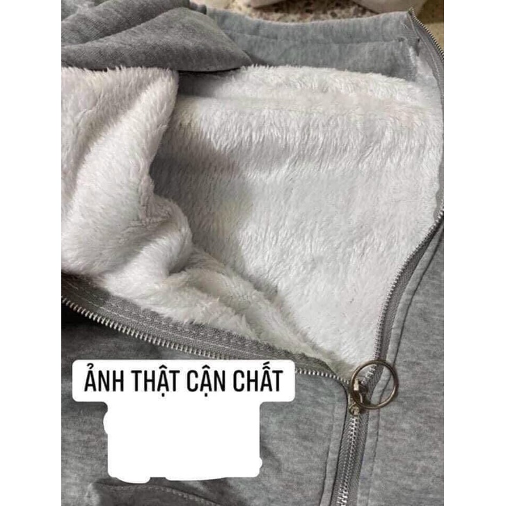 Áo Khoác Nỉ Nam Nữ Form Rộng SHOPSIEURE88 - Áo Khoác Nỉ Lót Lông Dày Dặn Ấm Áp Phong Cách Thời Trang Thể Thao