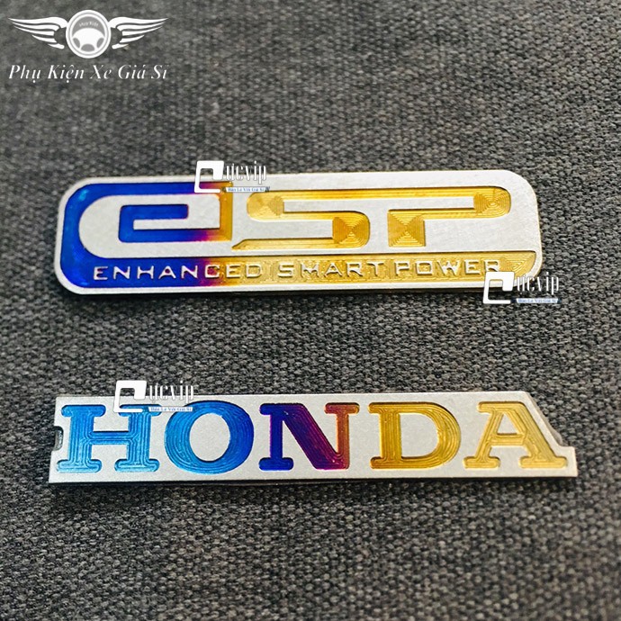 Combo Tem Titan Dán Pô E ESP Và Tem Chữ Honda MS3373