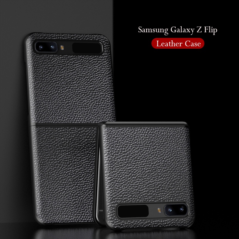 Ốp Điện Thoại Da Cứng Nắp Gập Kiểu Doanh Nhân Cho Samsung Galaxy Z Flip 1 2 Gen Flip2