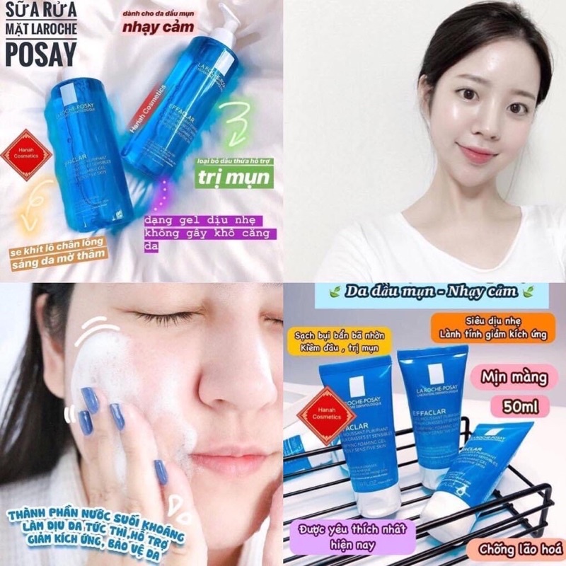 SỮA RỬA MẶT LA ROCHE-POSAY EFFACLAR PURIFYING FOAMING GEL